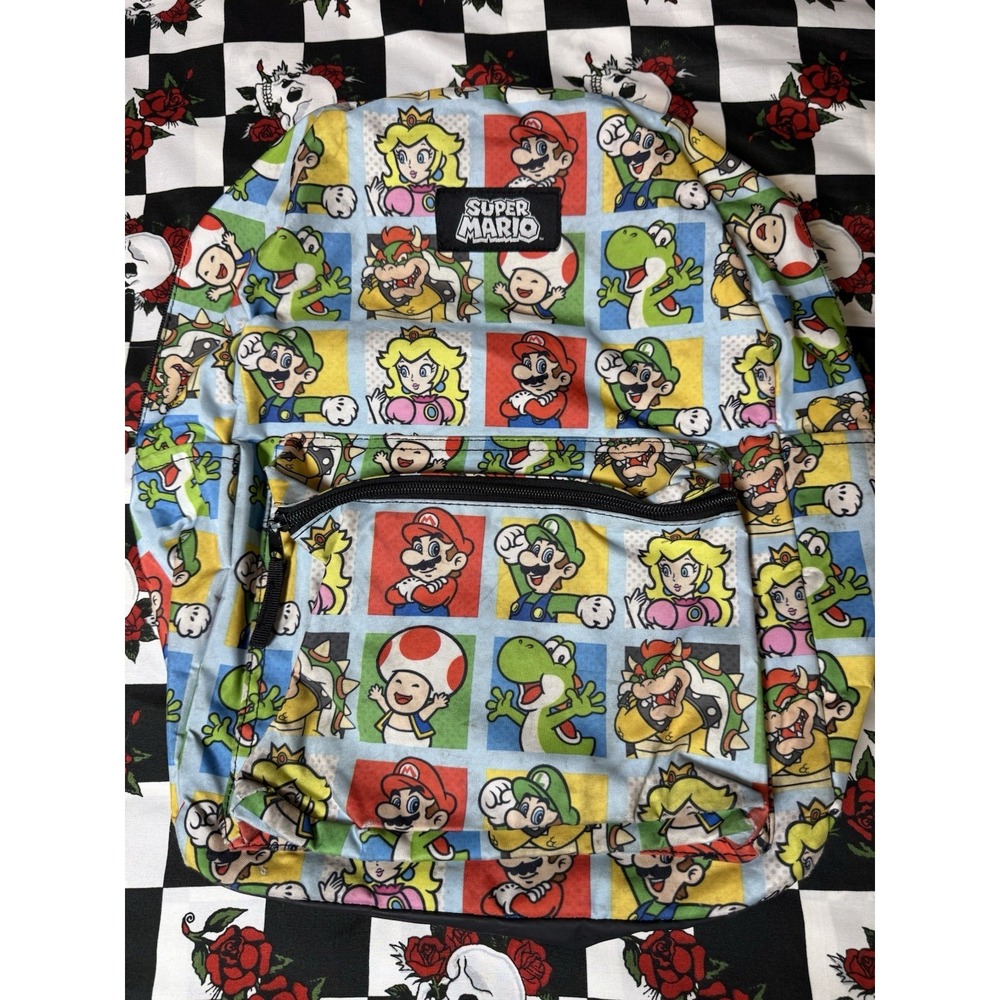 Super Mario & Minecraft Backpacks Kids‎ Gamer Bookbags Lot of 2